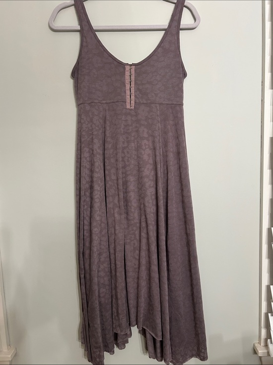 Free People Dresses & Skirts - Free People Dusty Mauve Asymmetrical Hem Tank Dress